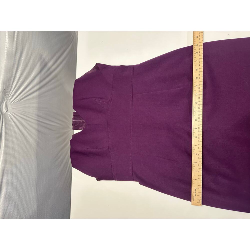 Black Halo Womens Dress Size 12 Purple Cocktail Evening Going Out - Picture 15 of 16